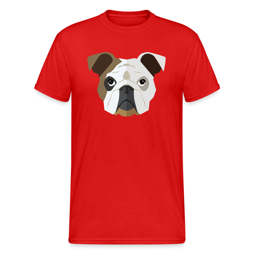 SSW1460 Tshirt Hund Gesicht - Rot