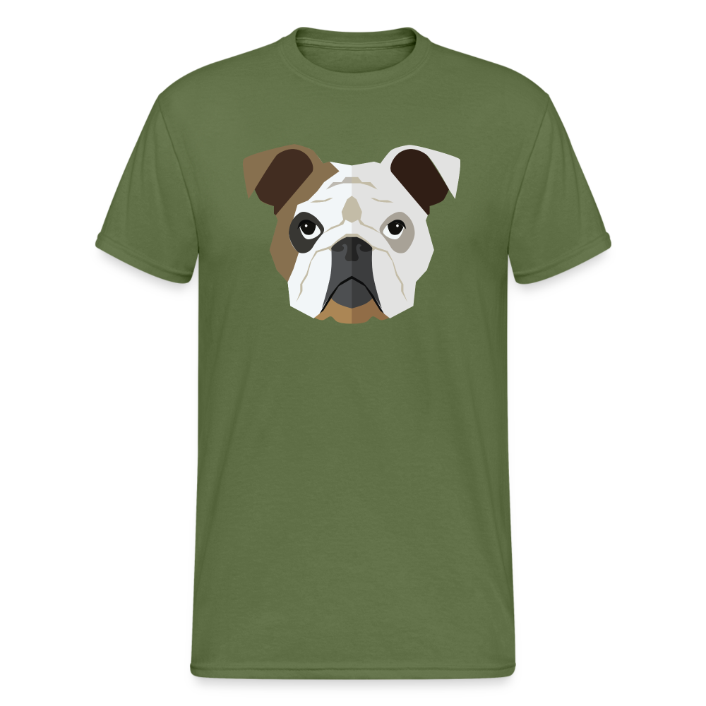 SSW1460 Tshirt Hund Gesicht - Militärgrün