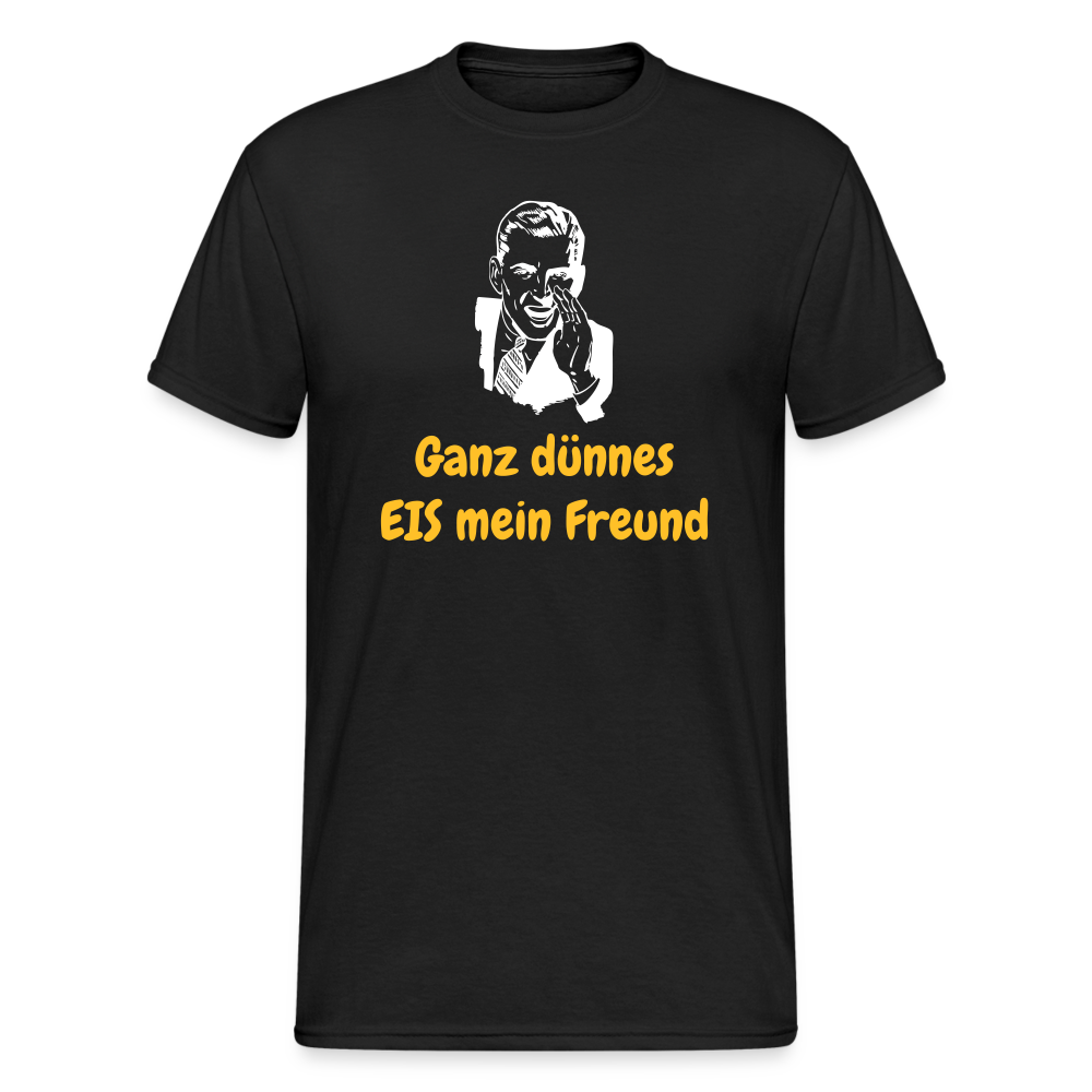 SSW1467 Tshirt  Ganz dünnes EIS mein Freund - Schwarz