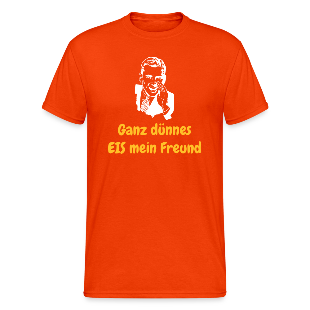 SSW1467 Tshirt  Ganz dünnes EIS mein Freund - kräftig Orange