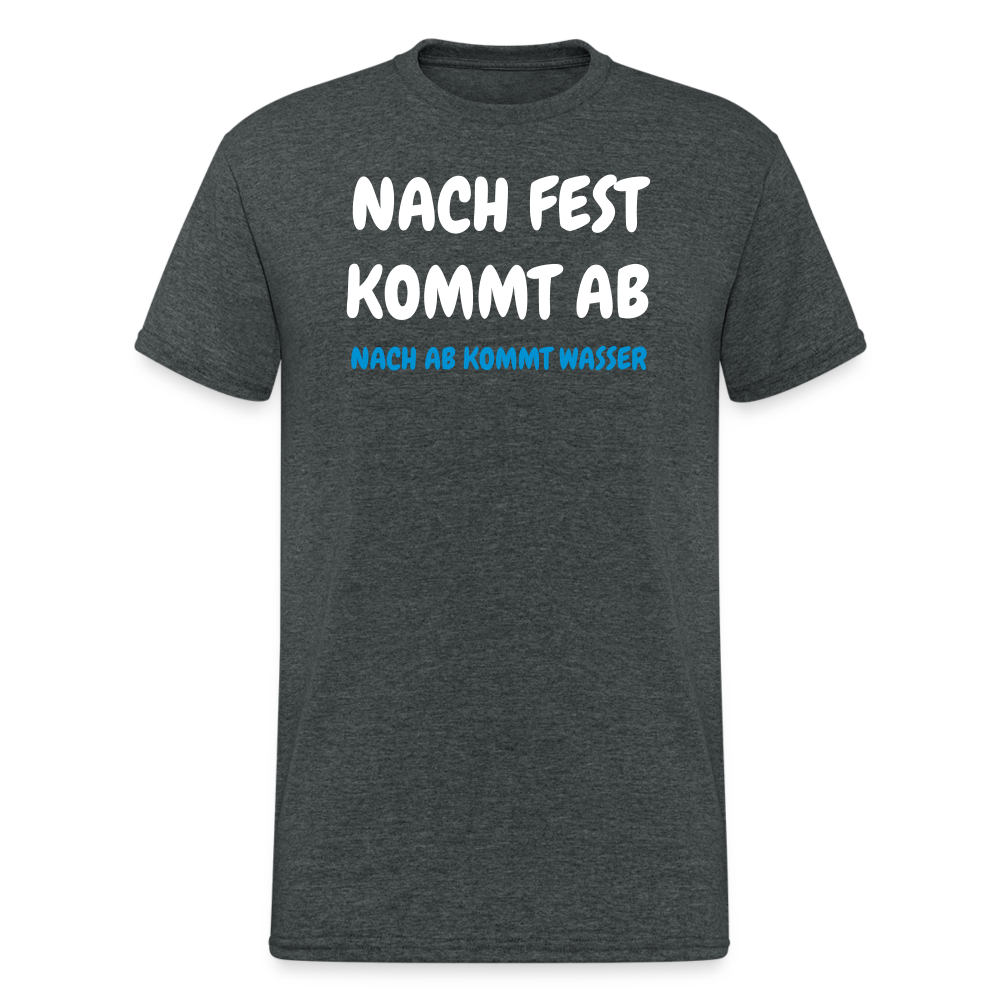 SSW1468 Tshirt  NACH FEST KOMMT AB - Dunkelgrau meliert