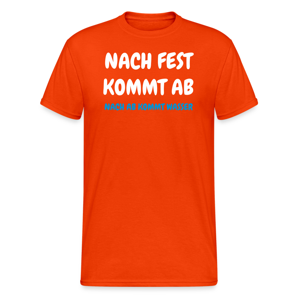 SSW1468 Tshirt  NACH FEST KOMMT AB - kräftig Orange