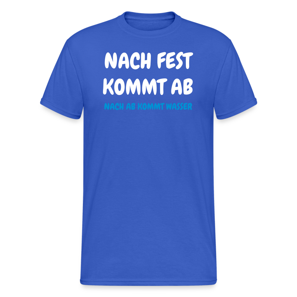 SSW1468 Tshirt  NACH FEST KOMMT AB - Königsblau