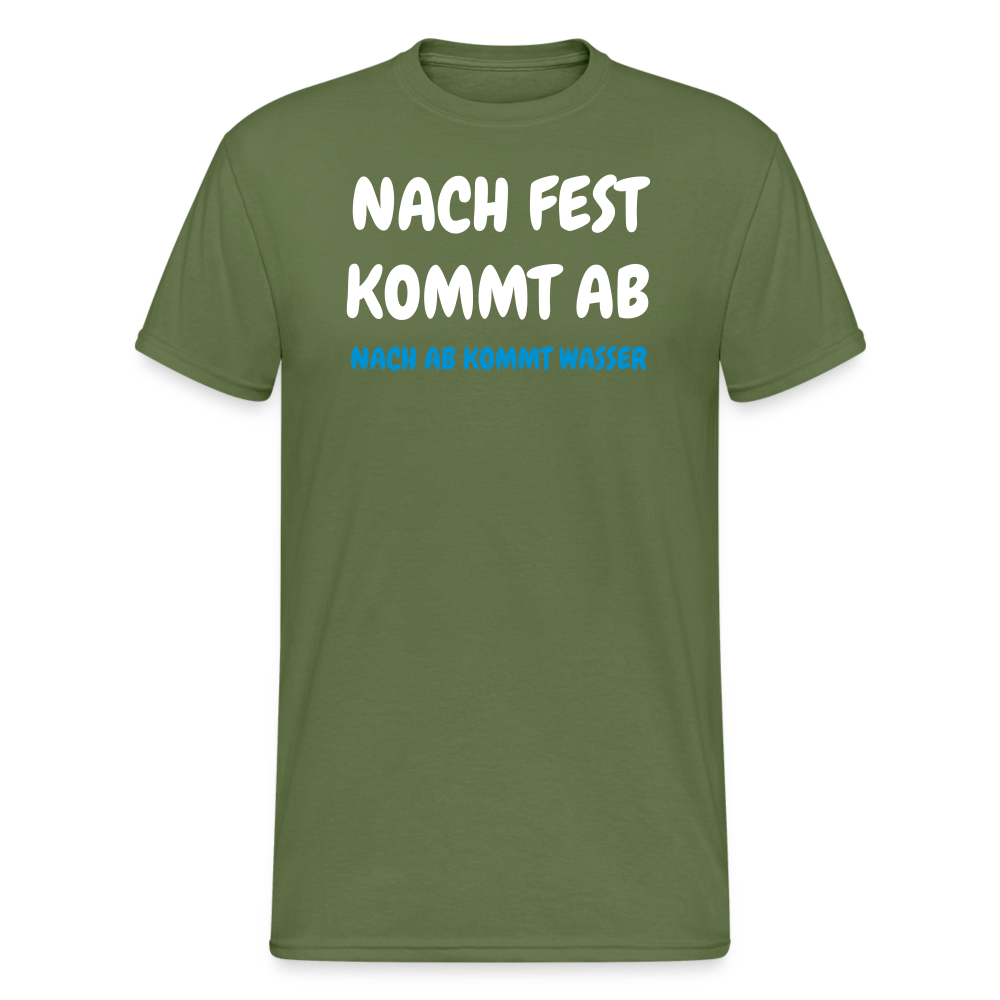 SSW1468 Tshirt  NACH FEST KOMMT AB - Militärgrün