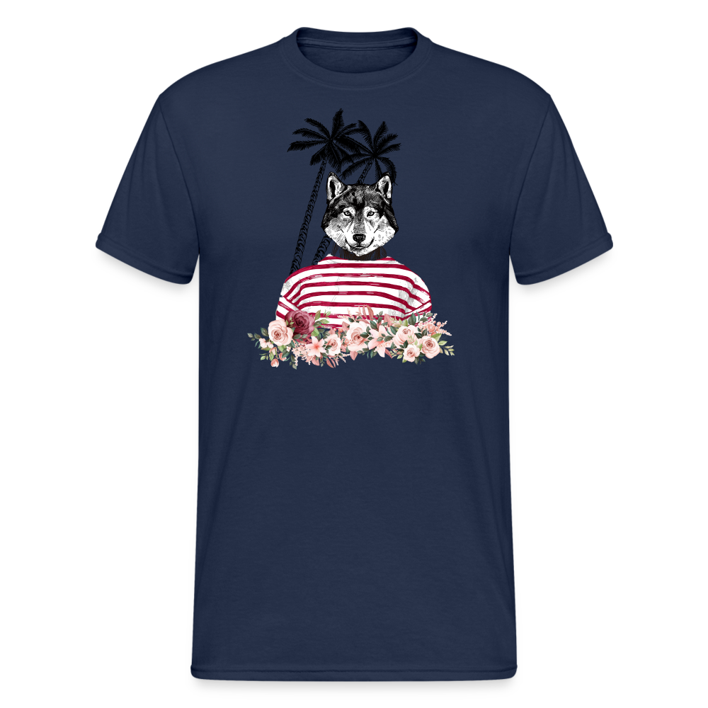 SSW1477 Tshirt COOL_wolf - Navy