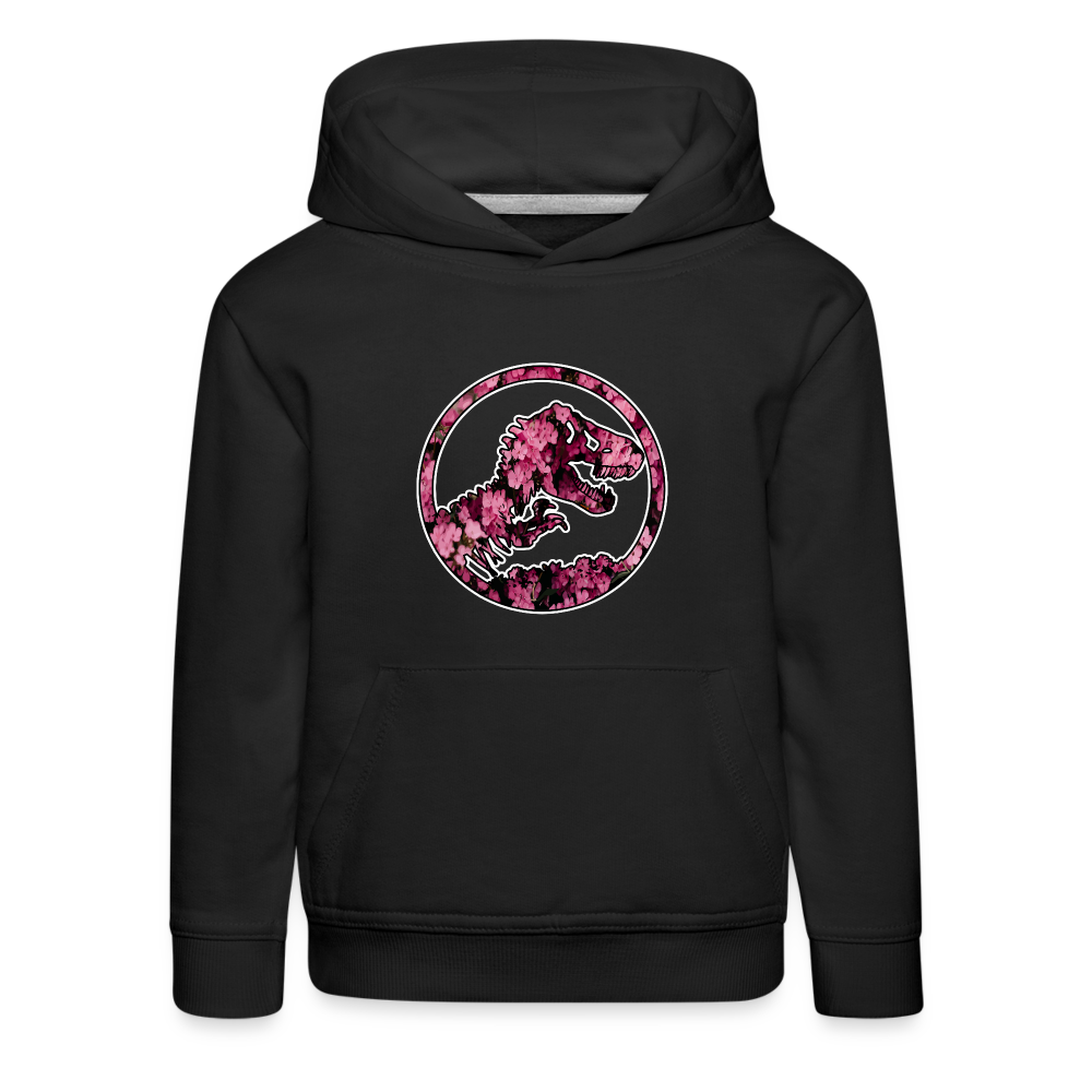 SSW1479 Hoodie jurassic_flowers_v2 - Schwarz