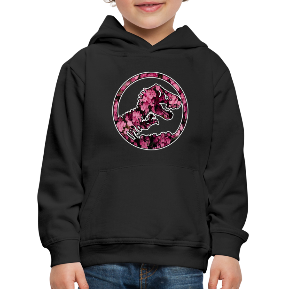 SSW1479 Hoodie jurassic_flowers_v2 - Schwarz