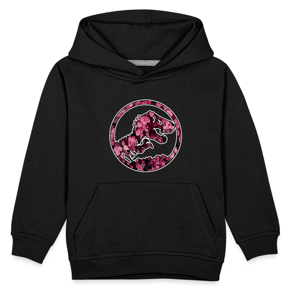 SSW1479 Hoodie jurassic_flowers_v2 - Schwarz