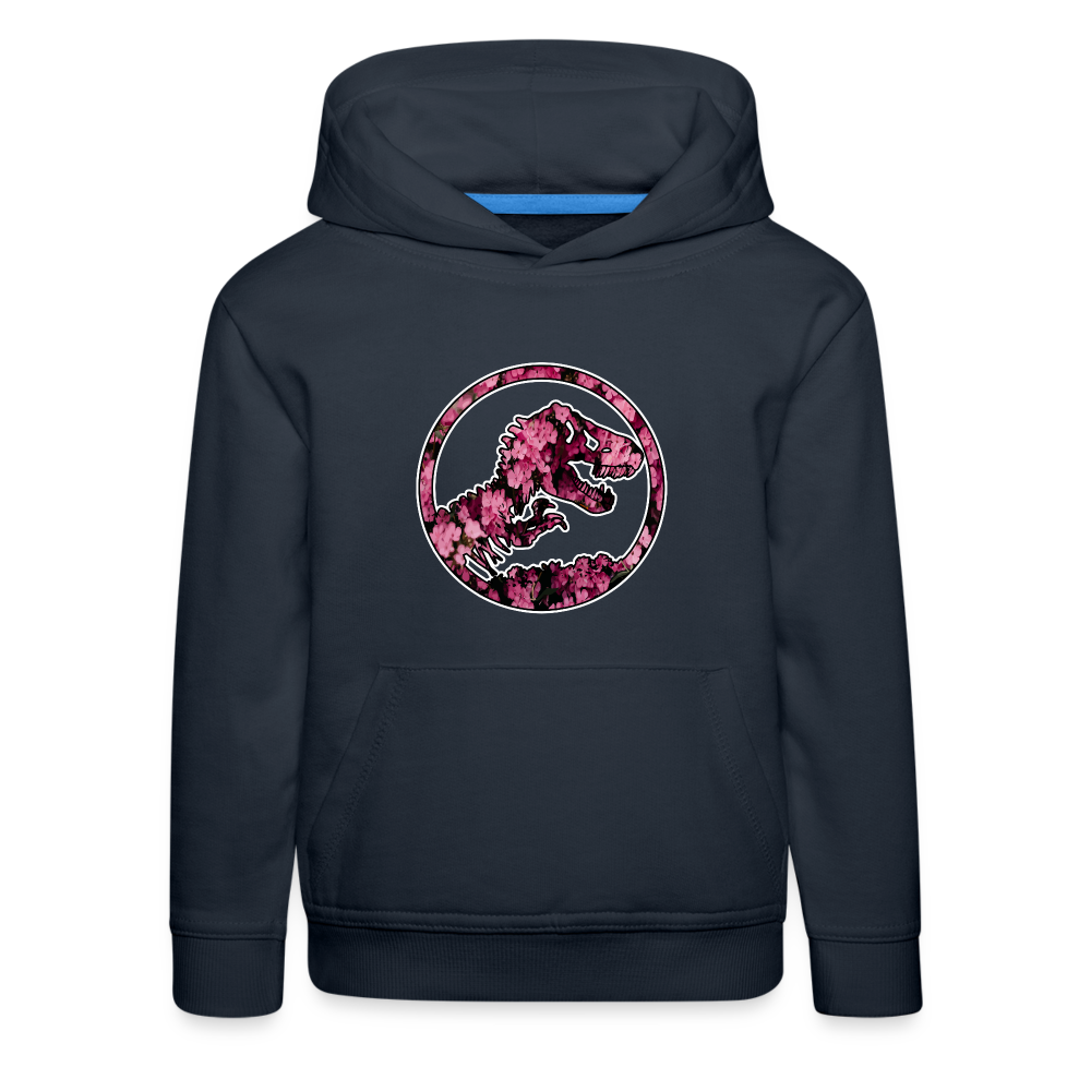 SSW1479 Hoodie jurassic_flowers_v2 - Navy