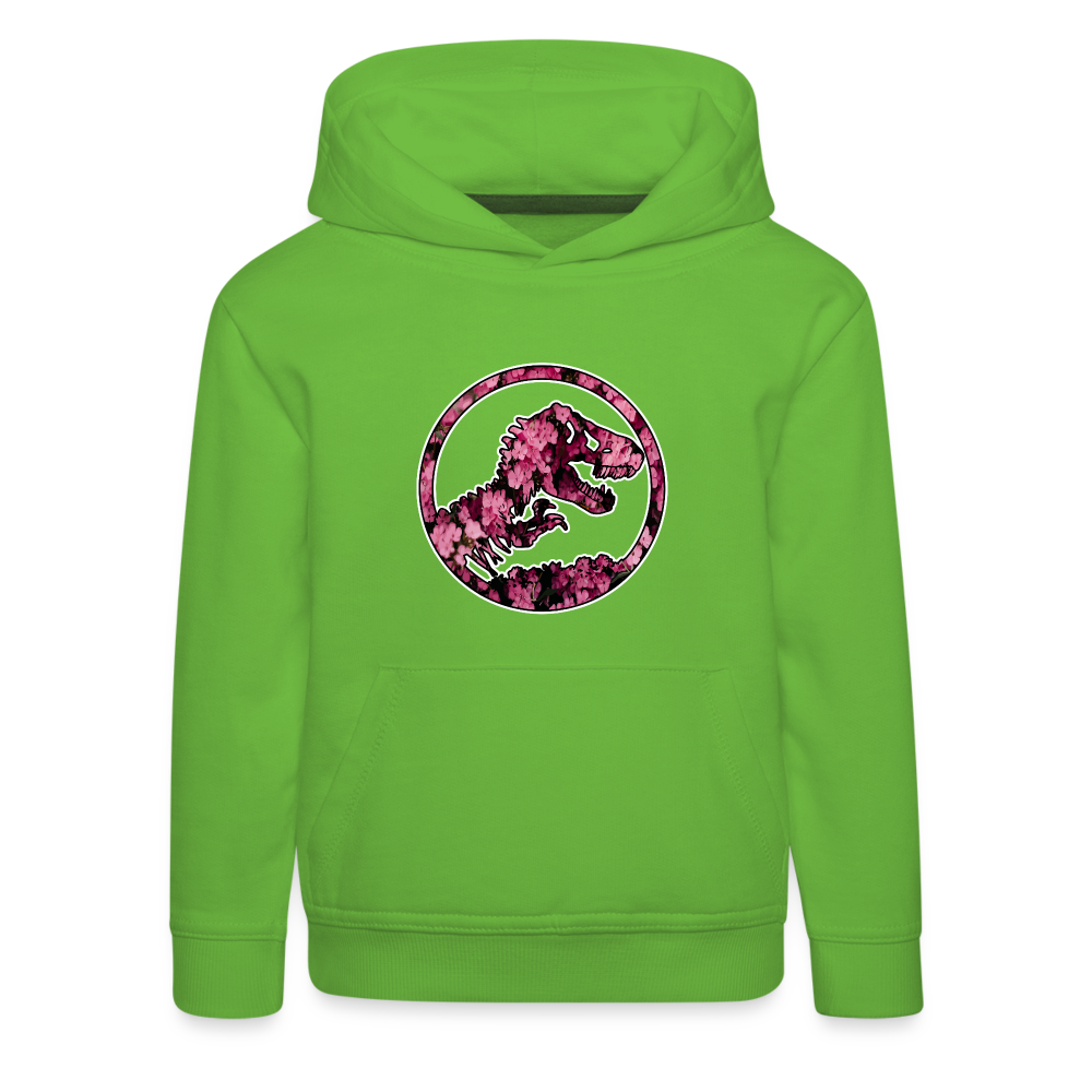 SSW1479 Hoodie jurassic_flowers_v2 - Hellgrün