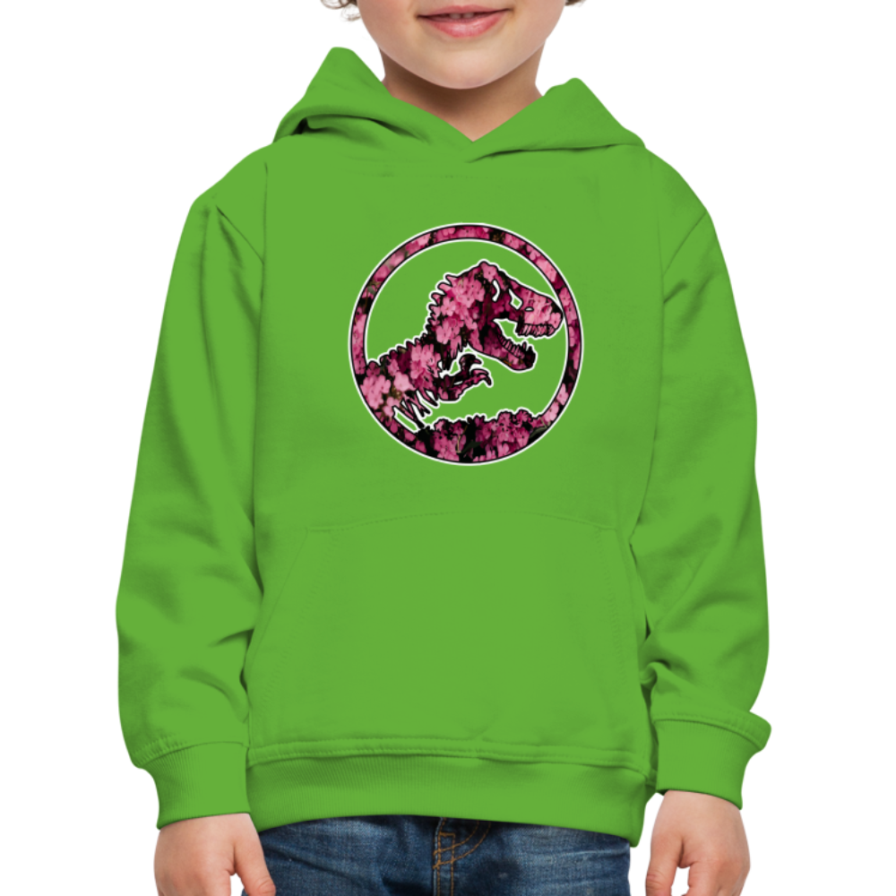 SSW1479 Hoodie jurassic_flowers_v2 - Hellgrün