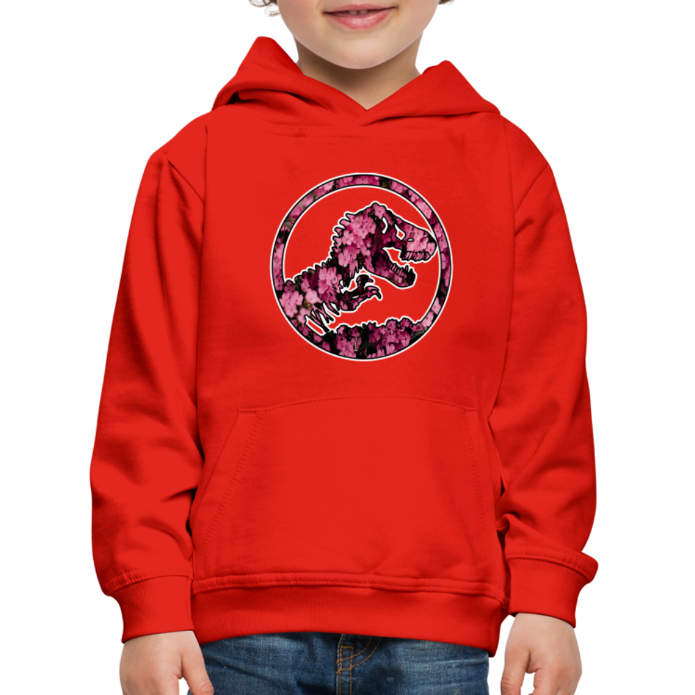 SSW1479 Hoodie jurassic_flowers_v2 - Rot