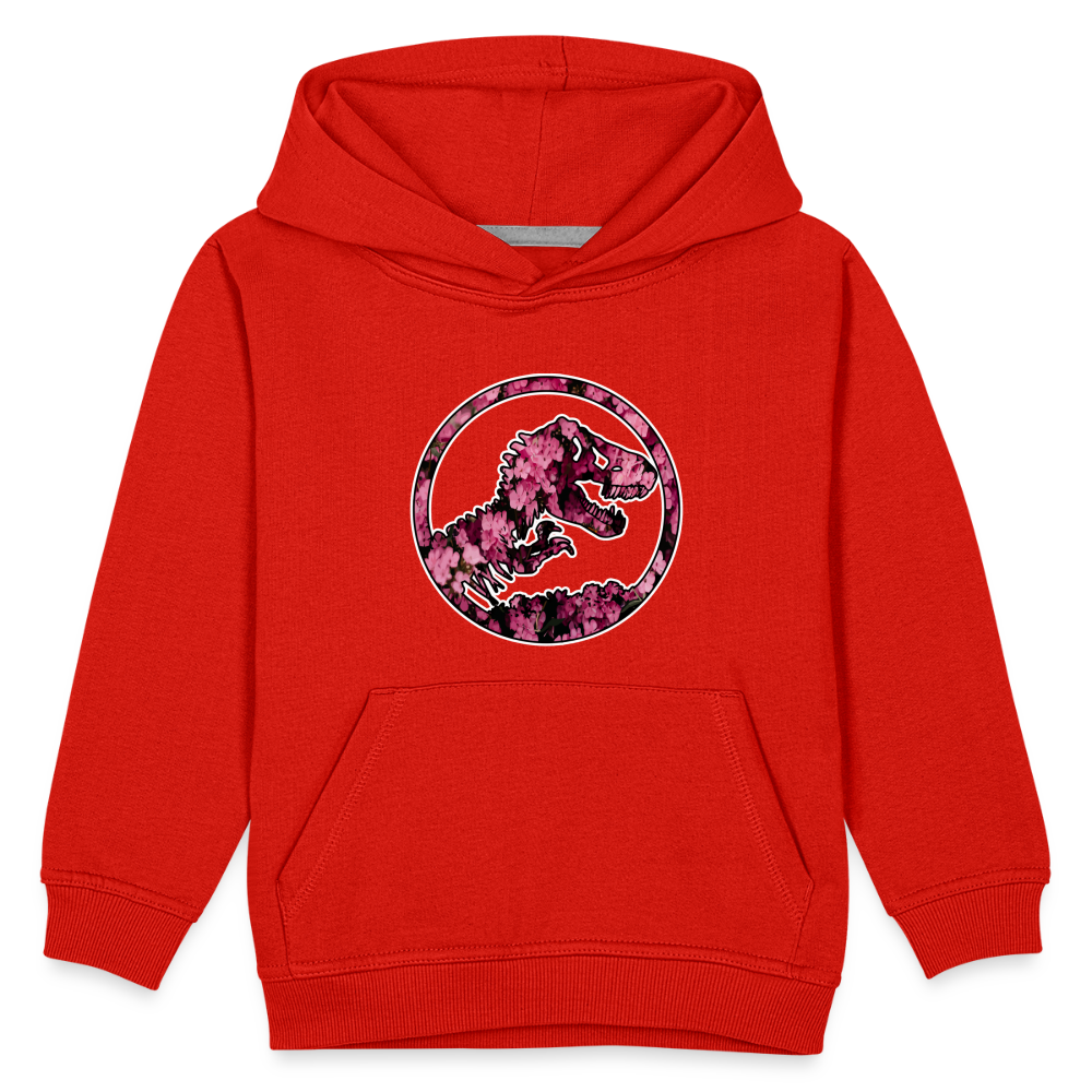 SSW1479 Hoodie jurassic_flowers_v2 - Rot