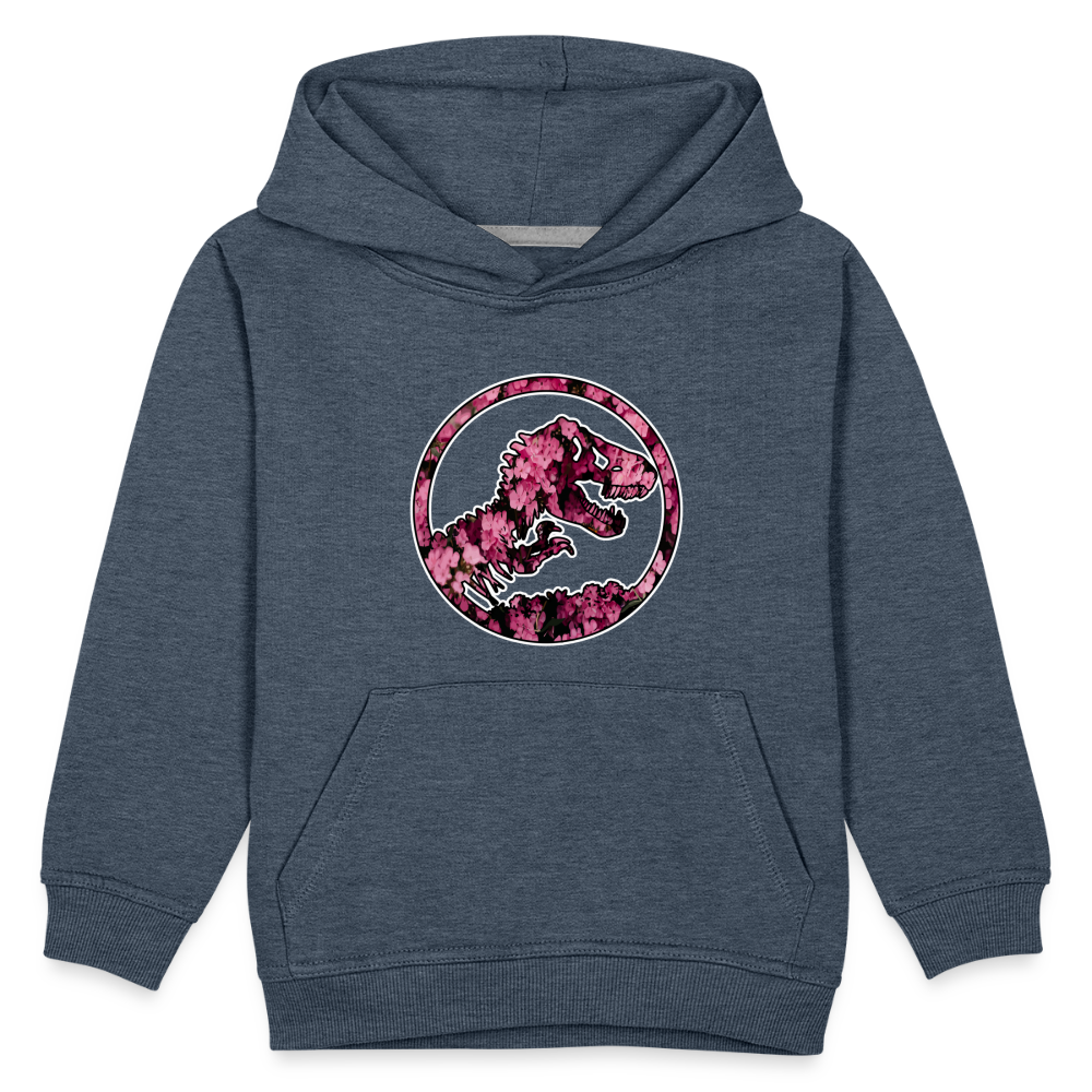 SSW1479 Hoodie jurassic_flowers_v2 - Jeansblau