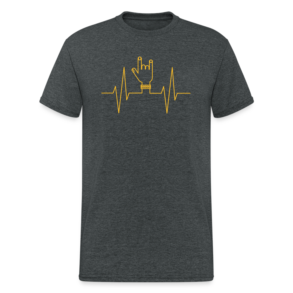 SSW1491 Tshirt EKG-Felsen-Teufel - Dunkelgrau meliert