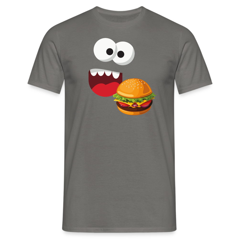 SSW1510 Tshirt Monster Gesicht Hamburger - Graphit