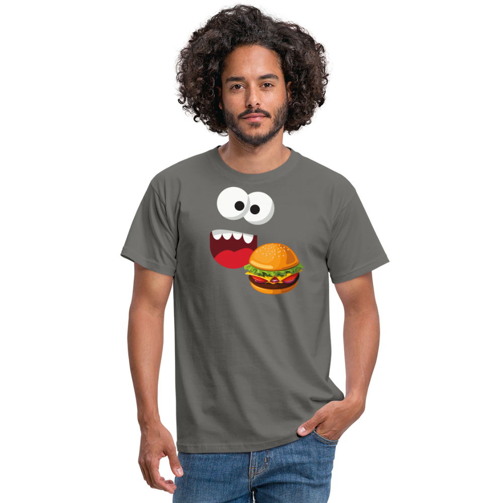 SSW1510 Tshirt Monster Gesicht Hamburger - Graphit