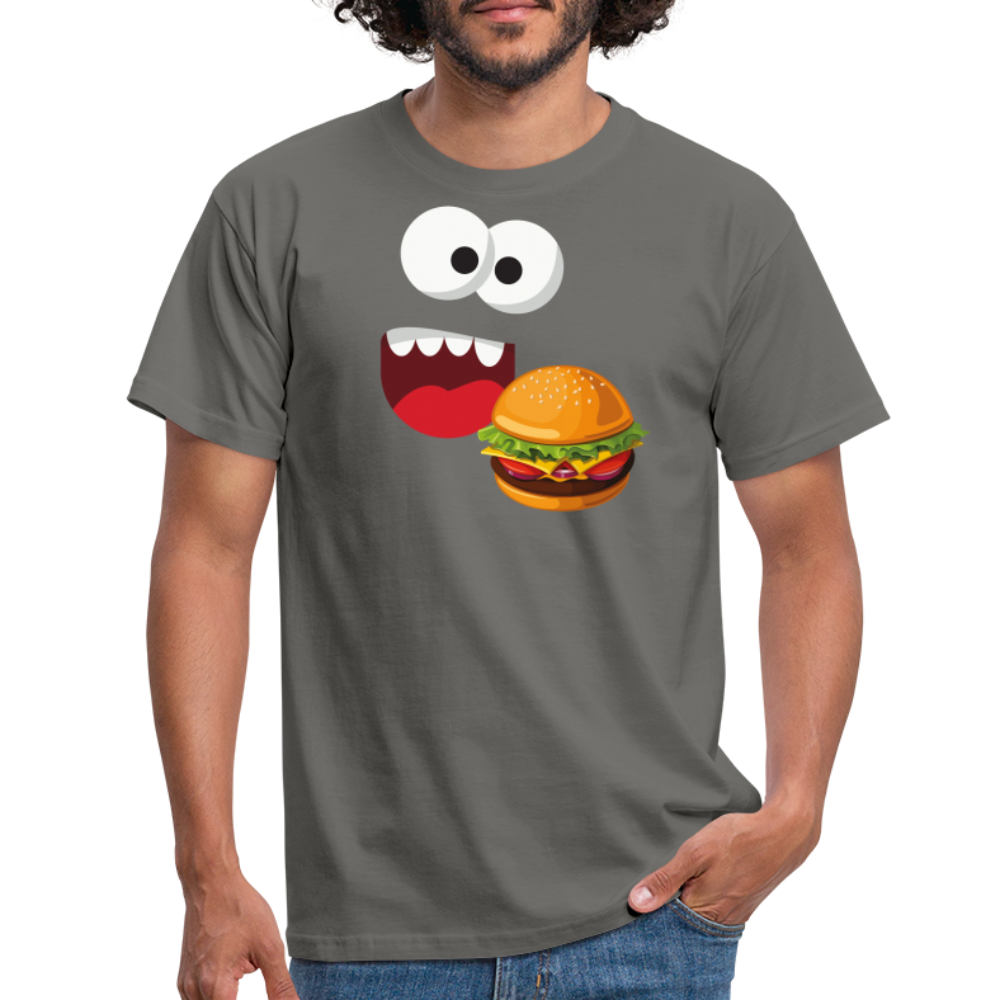 SSW1510 Tshirt Monster Gesicht Hamburger - Graphit