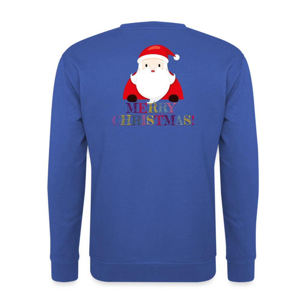 SSW1514 Sweatshirt Merry Christmas Weihnachtsmann - Royalblau