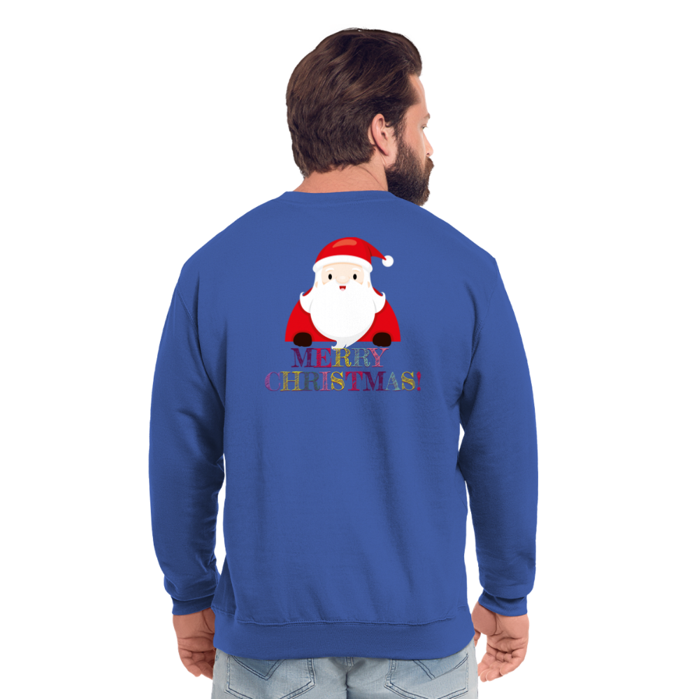 SSW1514 Sweatshirt Merry Christmas Weihnachtsmann - Royalblau