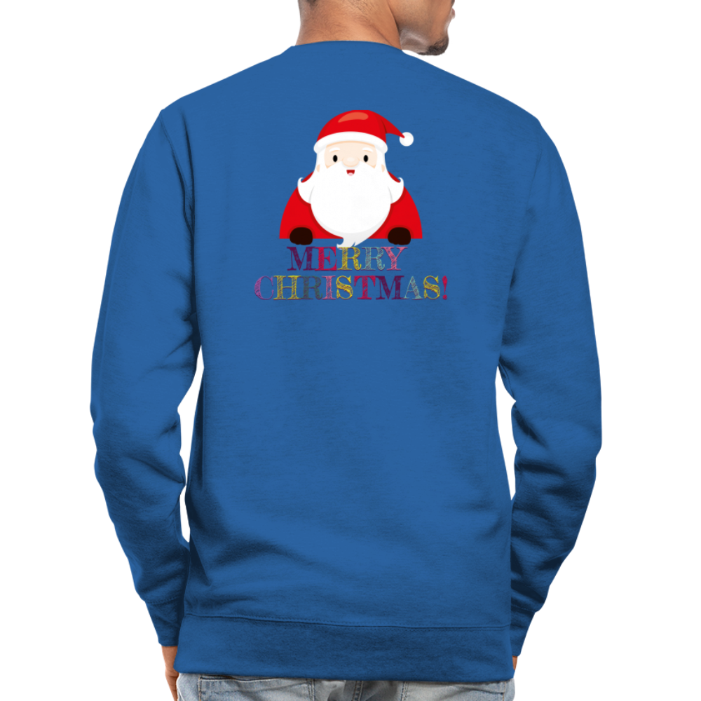 SSW1514 Sweatshirt Merry Christmas Weihnachtsmann - Royalblau