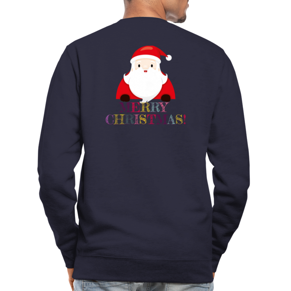 SSW1514 Sweatshirt Merry Christmas Weihnachtsmann - Navy