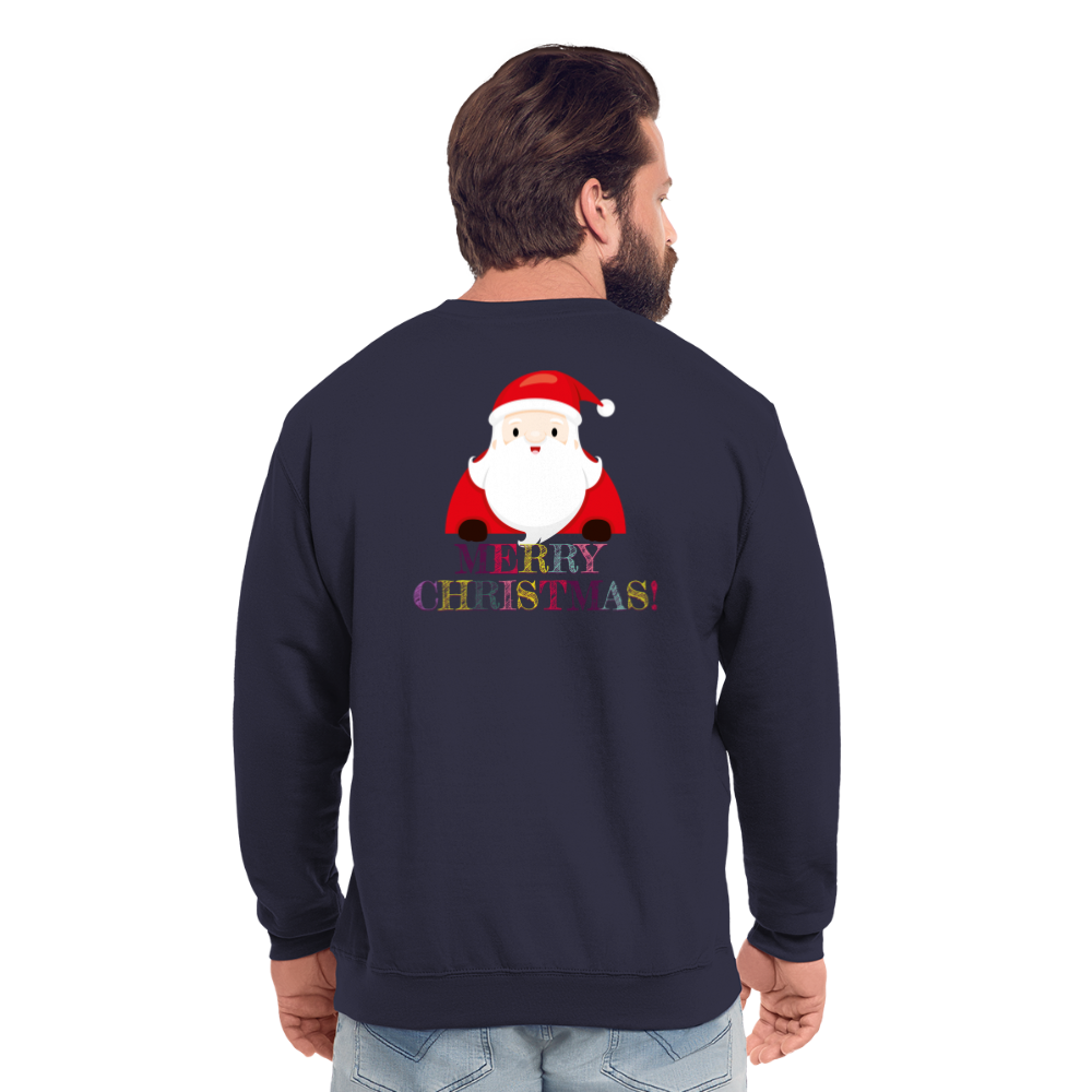 SSW1514 Sweatshirt Merry Christmas Weihnachtsmann - Navy