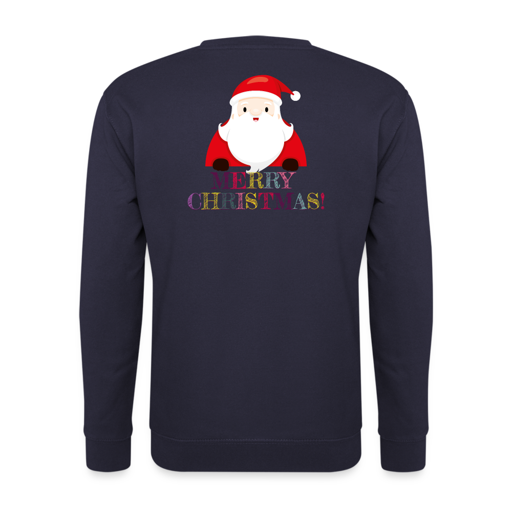 SSW1514 Sweatshirt Merry Christmas Weihnachtsmann - Navy