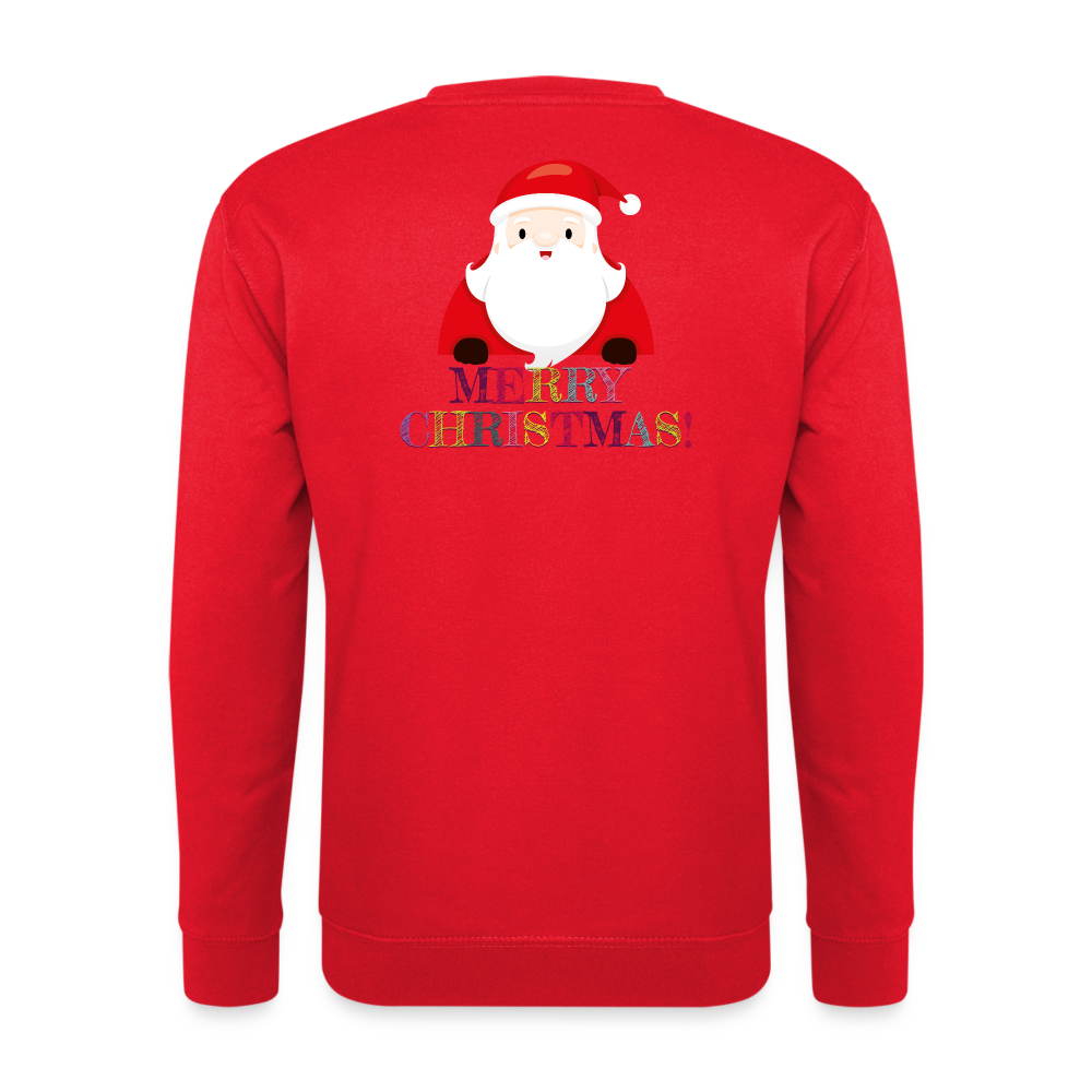 SSW1514 Sweatshirt Merry Christmas Weihnachtsmann - Rot
