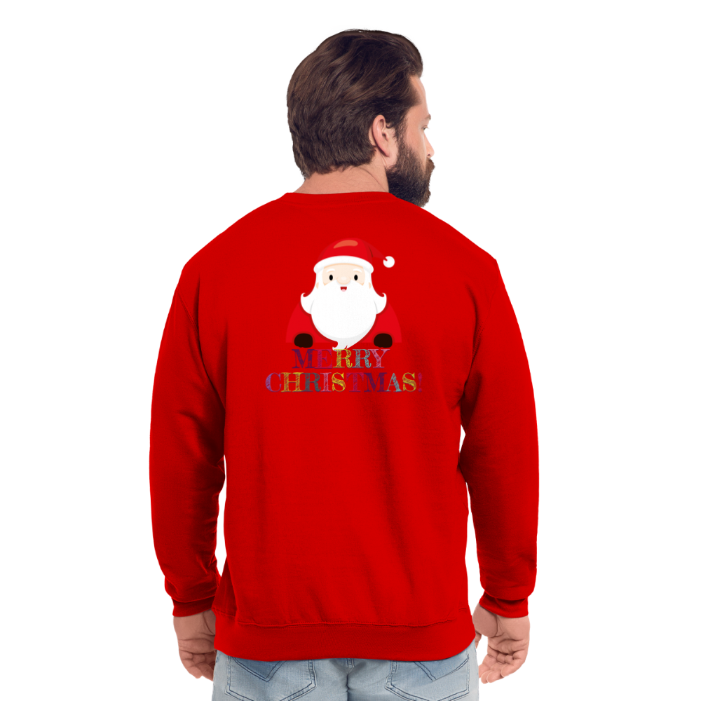 SSW1514 Sweatshirt Merry Christmas Weihnachtsmann - Rot