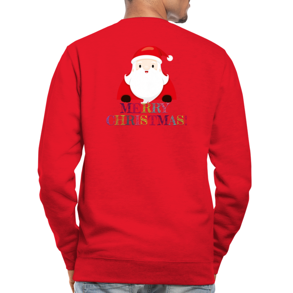 SSW1514 Sweatshirt Merry Christmas Weihnachtsmann - Rot