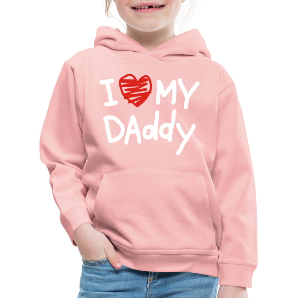 SSW1522 Kinder Hoodie I Love My Dadday - Kristallrosa