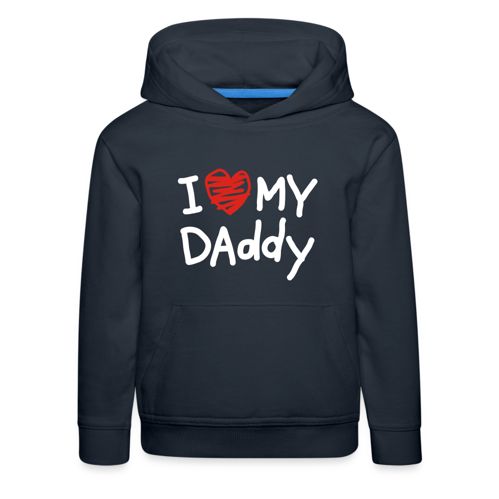 SSW1522 Kinder Hoodie I Love My Dadday - Navy