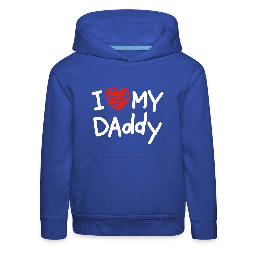 SSW1522 Kinder Hoodie I Love My Dadday - Royalblau