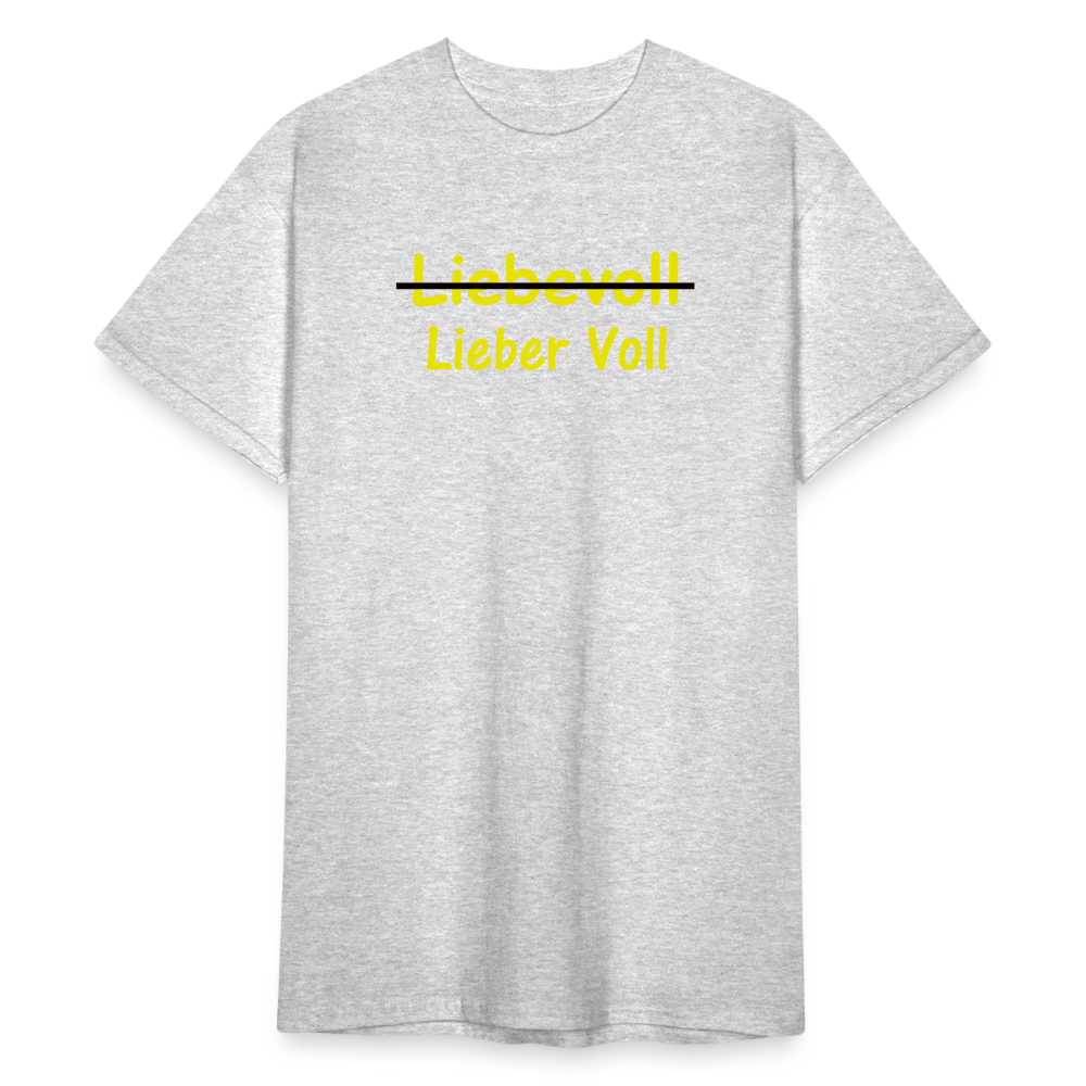 SSW1565 Tshirt Liebevoll - Grau meliert