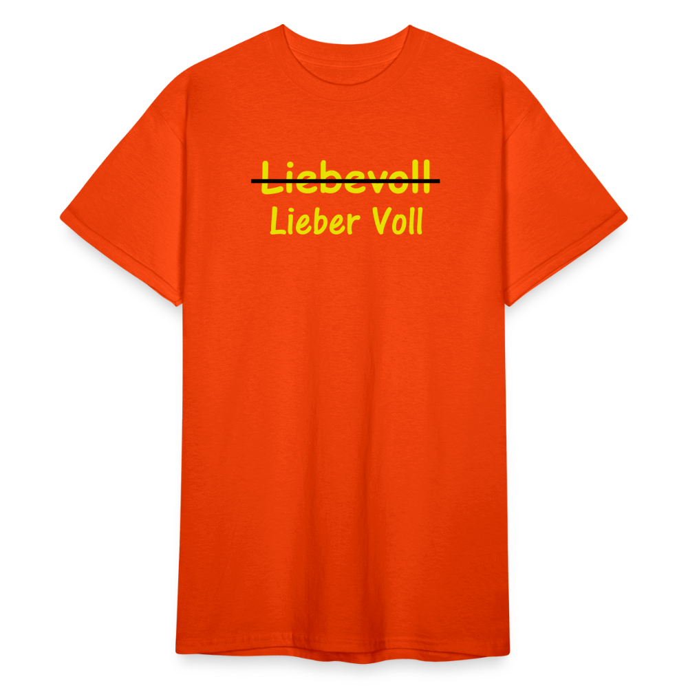 SSW1565 Tshirt Liebevoll - kräftig Orange