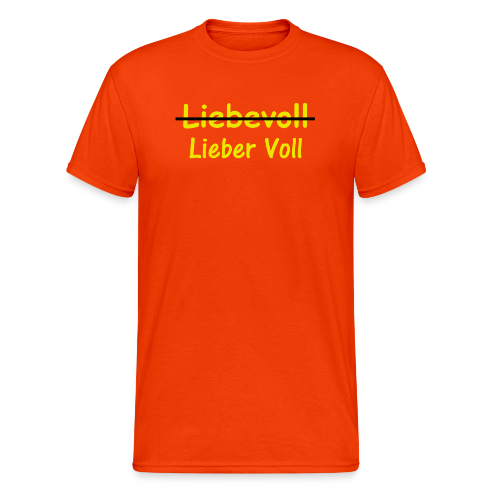 SSW1565 Tshirt Liebevoll - kräftig Orange