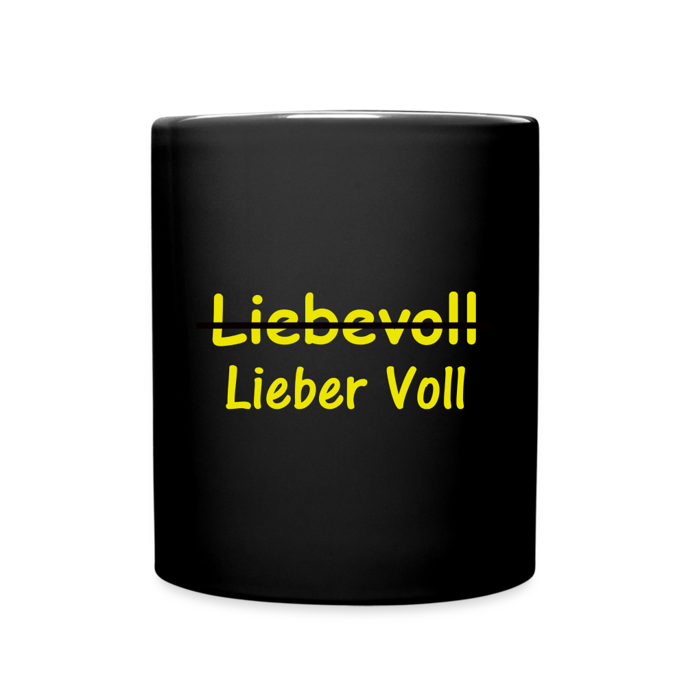 SSW1571 Kaffeebecher Liebevoll - Schwarz