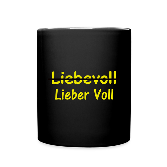 SSW1571 Kaffeebecher Liebevoll - Schwarz