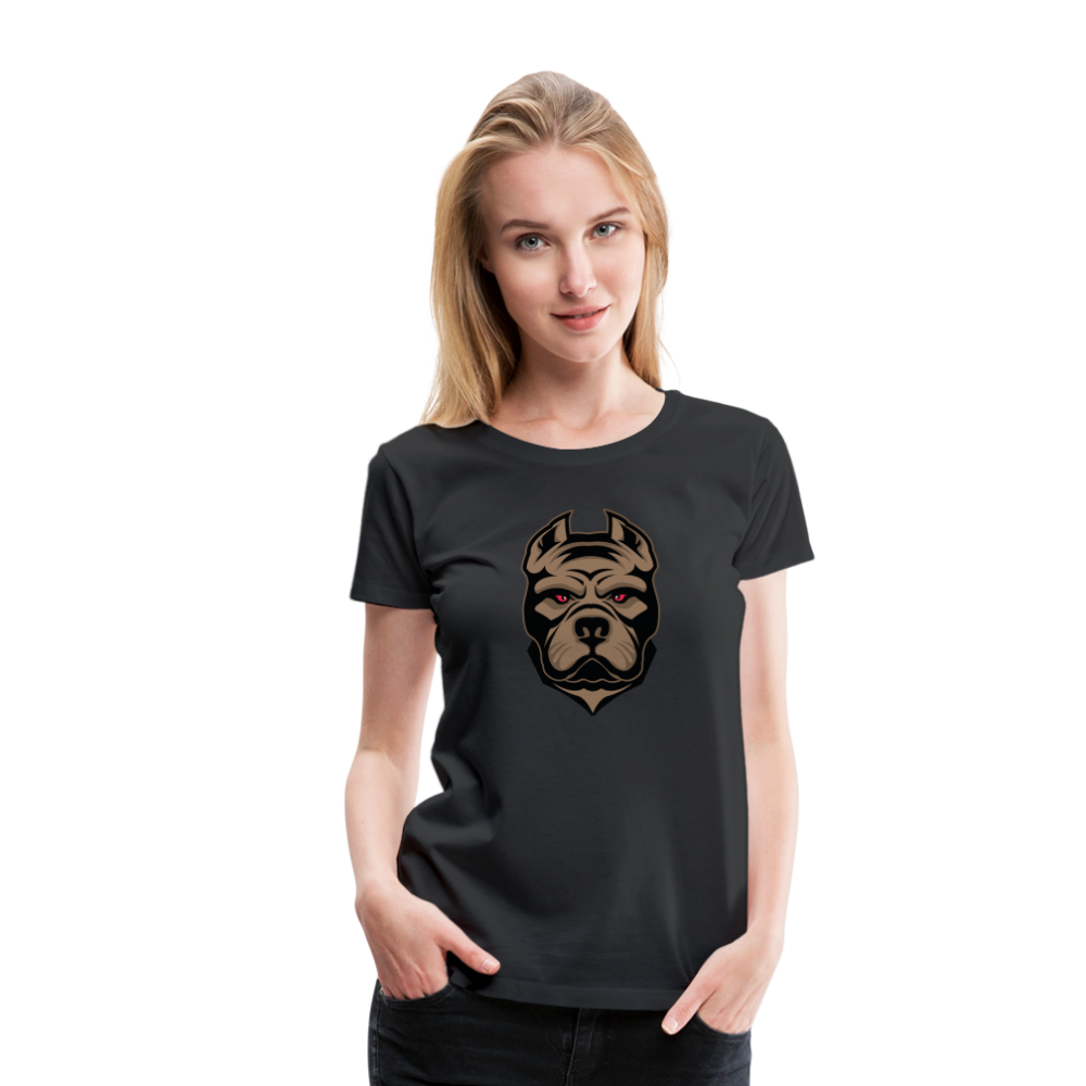 SSW1593 Frauen Tshirt Hund 1 - Schwarz