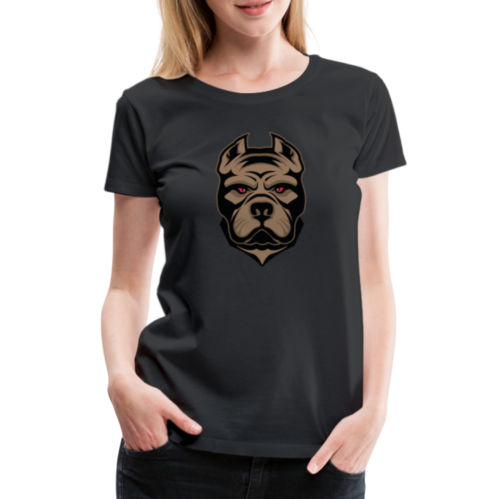 SSW1593 Frauen Tshirt Hund 1 - Schwarz