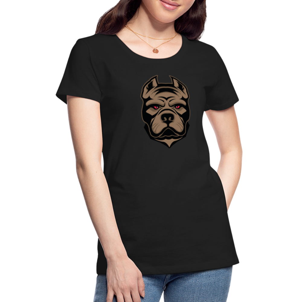 SSW1593 Frauen Tshirt Hund 1 - Schwarz