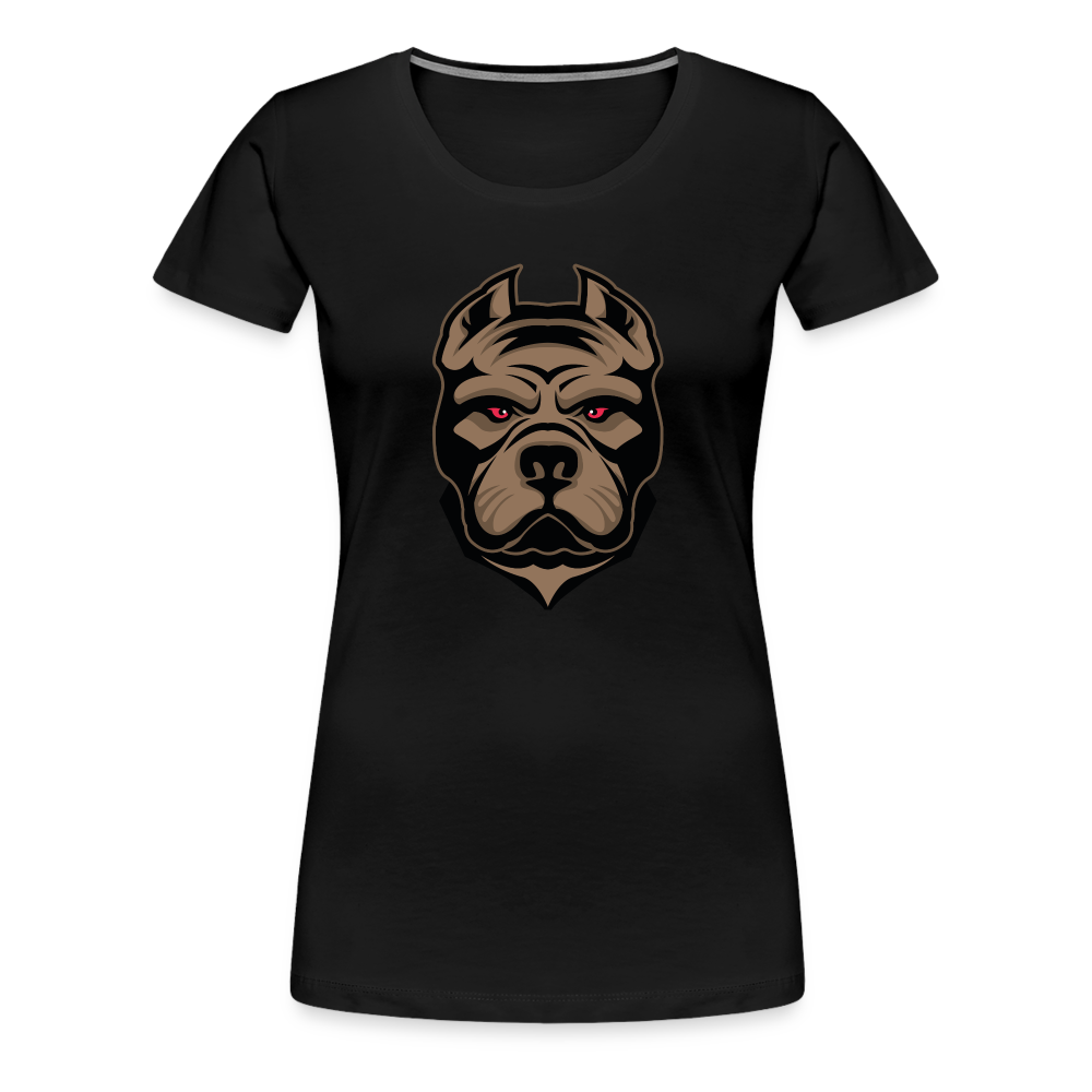 SSW1593 Frauen Tshirt Hund 1 - Schwarz