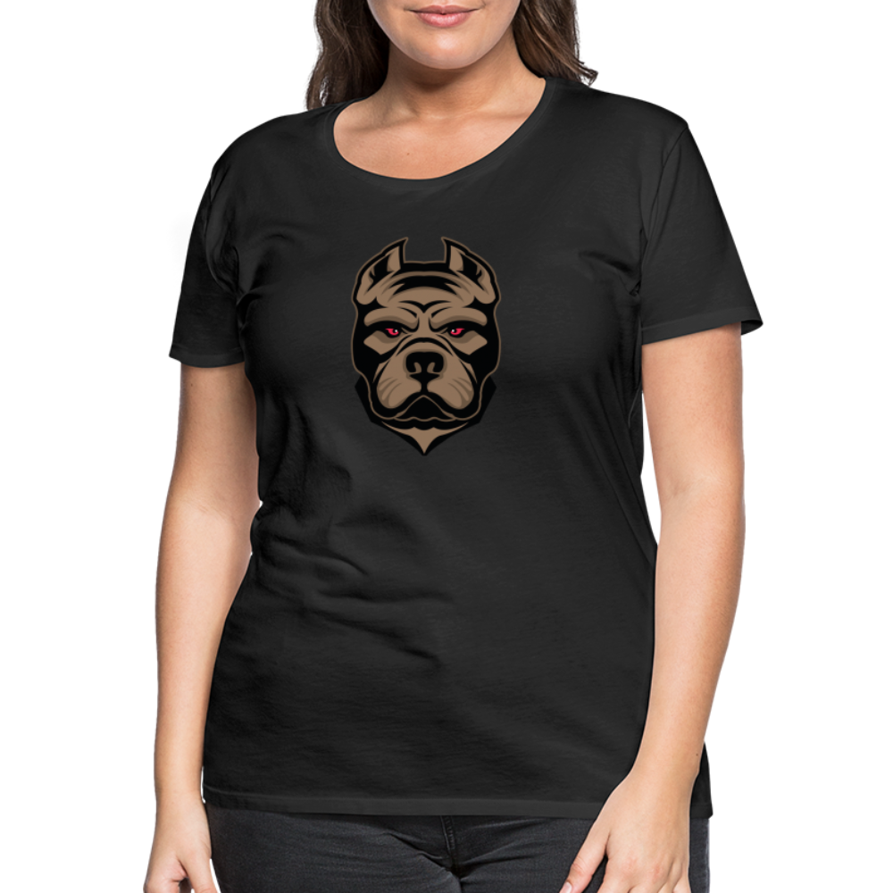 SSW1593 Frauen Tshirt Hund 1 - Schwarz