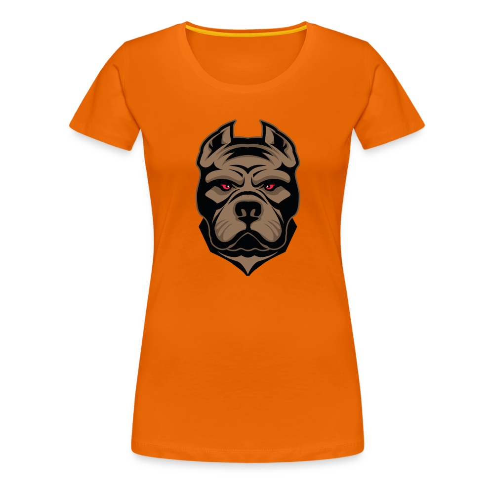 SSW1593 Frauen Tshirt Hund 1 - Orange