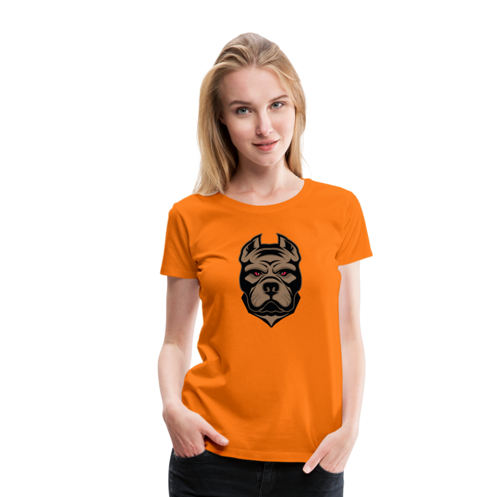 SSW1593 Frauen Tshirt Hund 1 - Orange