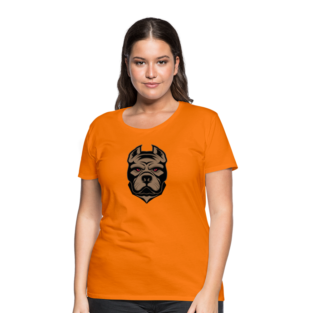 SSW1593 Frauen Tshirt Hund 1 - Orange