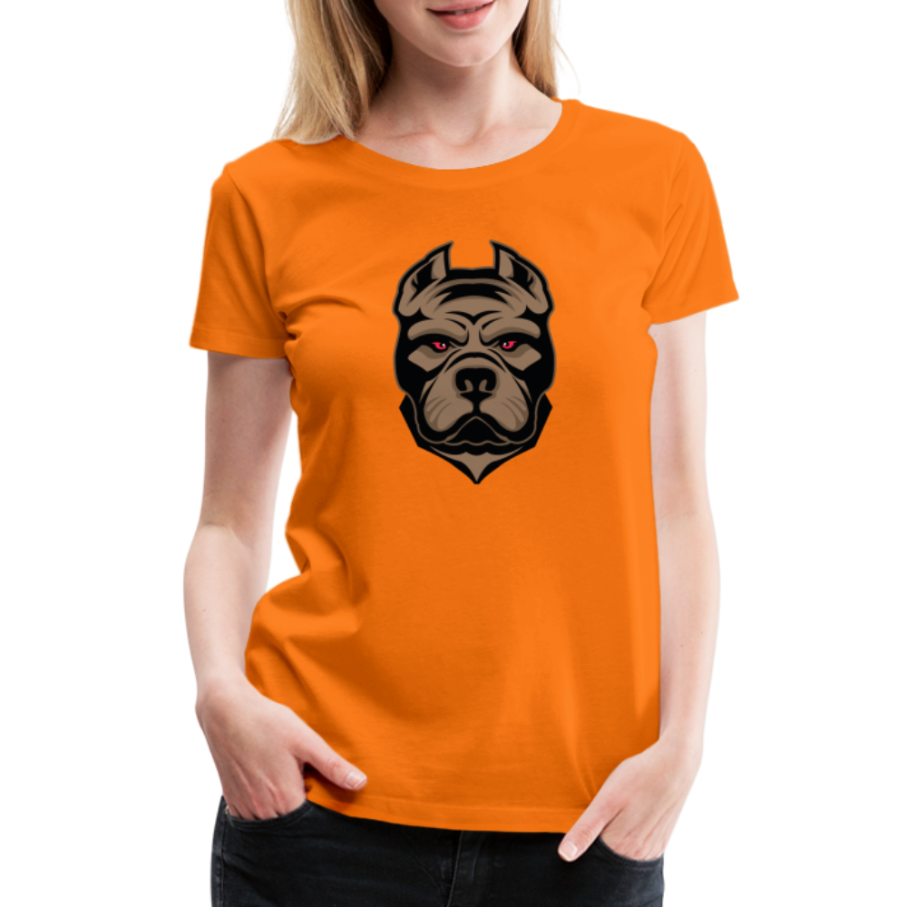 SSW1593 Frauen Tshirt Hund 1 - Orange