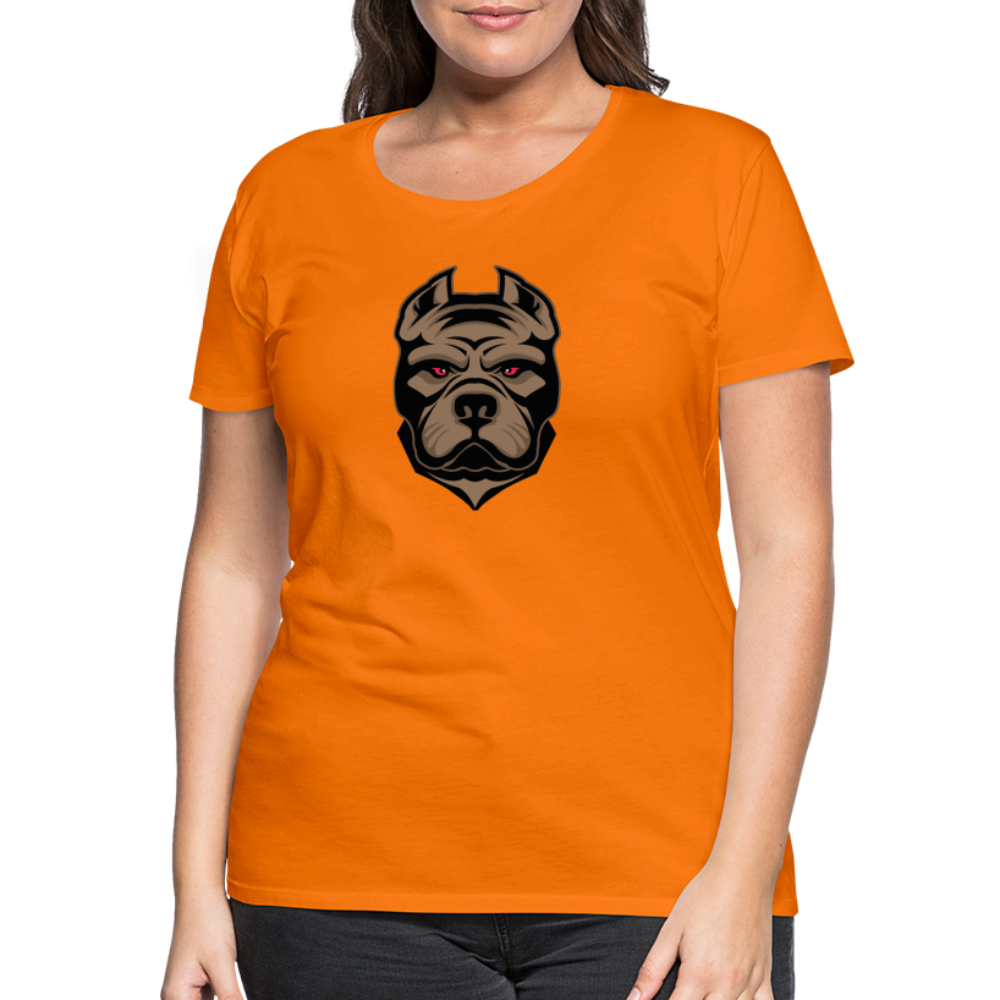 SSW1593 Frauen Tshirt Hund 1 - Orange