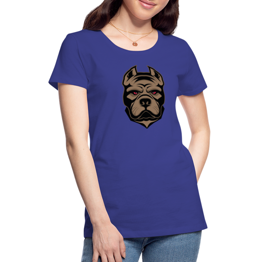 SSW1593 Frauen Tshirt Hund 1 - Königsblau